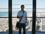 Travis at the Burj observation deck