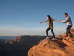 Sonya and Travis at the Grand Canyon West Rim Eagle Point