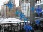 Inside Time Warner Center with view of Columbus Circle
