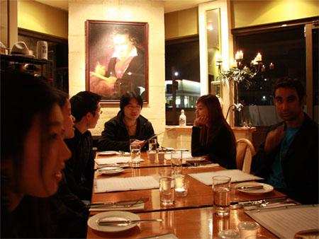 Our friends at the table