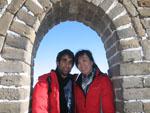 Sonya and Travis in another arch