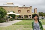 Sonya infront of Penfolds Barossa Valley