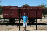 Travis at the original Cunderdin Railway Site
