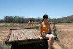 Sonya Outside Gawler Ranges Shearers Shed
